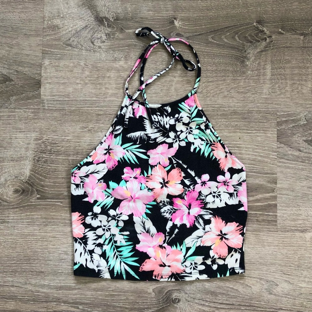 Forever 21 Floral Halter Top